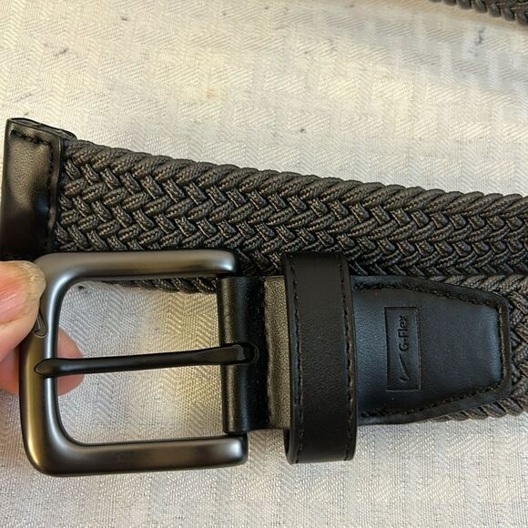 Nike G-Flex Golf Belt Mens Woven Stretch Adjustable Fit Gray 42” - Picture 4 of 7